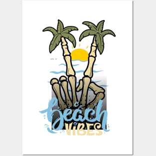 BEACH VIBES Posters and Art